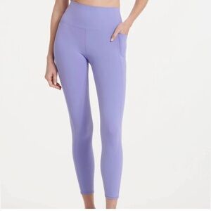VOURI women's studio pocket legging in ultra violet Purple